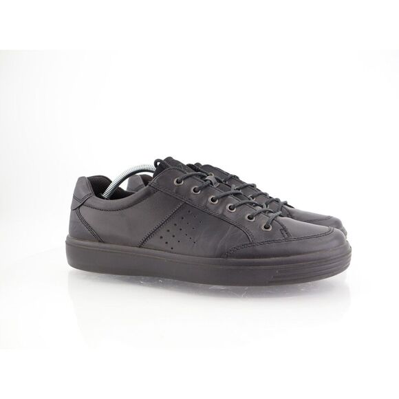 Ecco Soft Classic M Sneakers Mens Size 45 EU 11 - 11.5 US Black Leather Shoes - Picture 1 of 12
